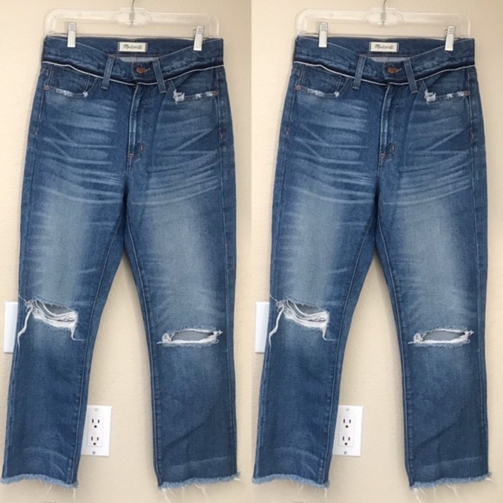 Madewell Retro Crop Straight Leg Jeans